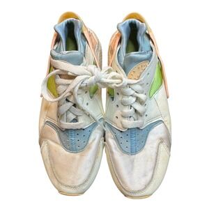 Nike Air Huarache Shoes Womens Size 8 White Pastel Running Sneakers DQ0117-100